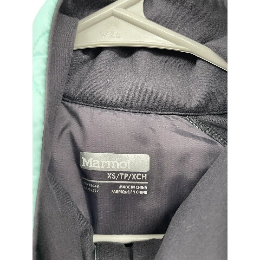 Marmot Women's Quilted Lightweight Full Zip Jacket Mint Green‎ Charcoal XS